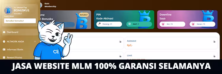 JASA WEBSITE MLM 100% GARANSI SELAMANYA