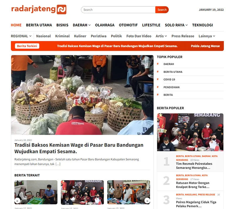 Website Portal Berita atau Website News