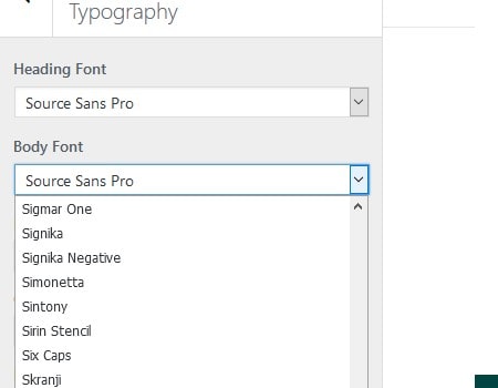 600+ Google Font in File Website