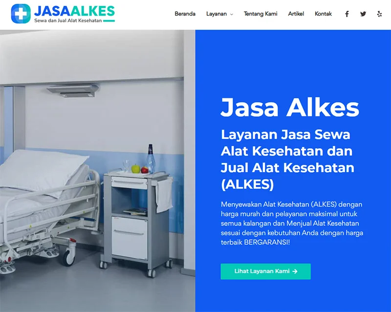 Jasa Pembuatan Website Media Alat Kesehatan