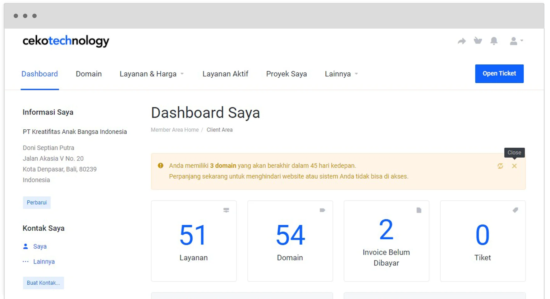 Platform Jasa Sistem Cekotechnology