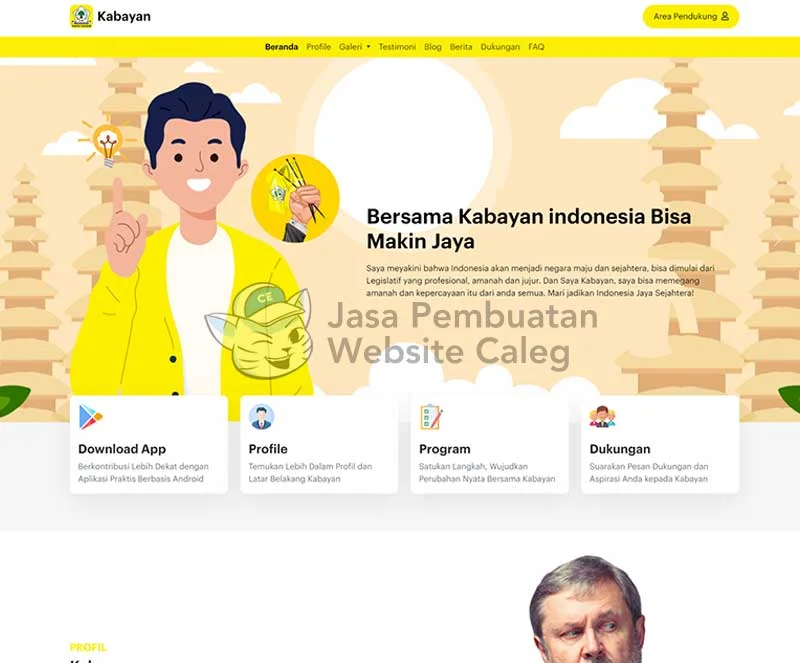 Tema Website Caleg Atau Calon Legislatif
