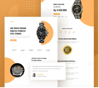 Demo Landing Page Desain Jam Tangan