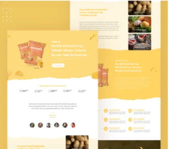 Demo Landing Page Desain Makanan Ringan