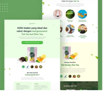 Demo Landing Page Desain Produk Herbal