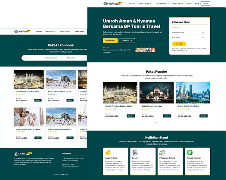 Website Tour Responsive dan Siap SEO!