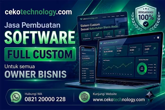 jasa pembuatan software murah terbaik profesional mantab